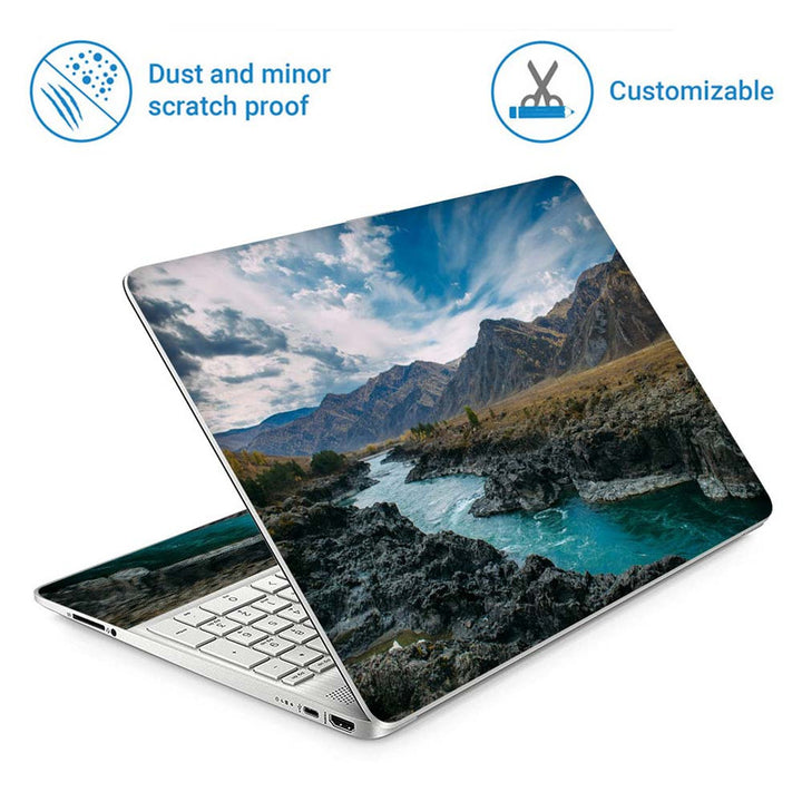 Full Panel Laptop Skin - Green Water Scenary