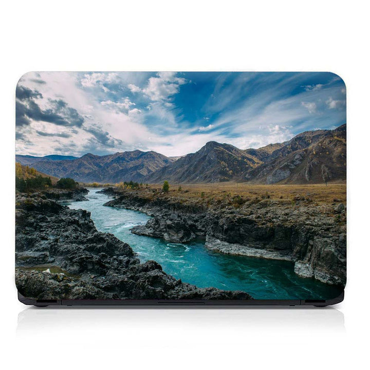 Full Panel Laptop Skin - Green Water Scenary