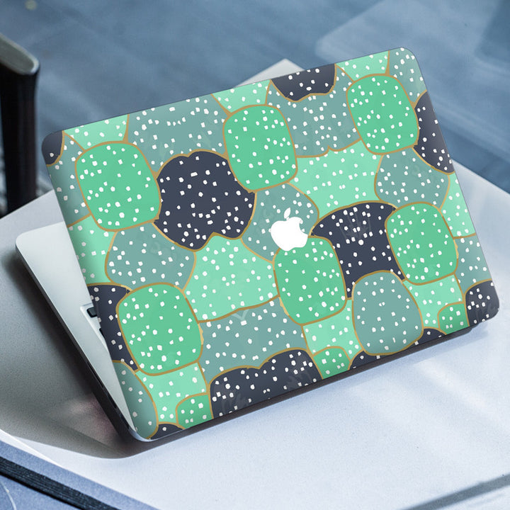 Laptop Skin for Apple MacBook - Greenish Dotted Art - SkinsLegend