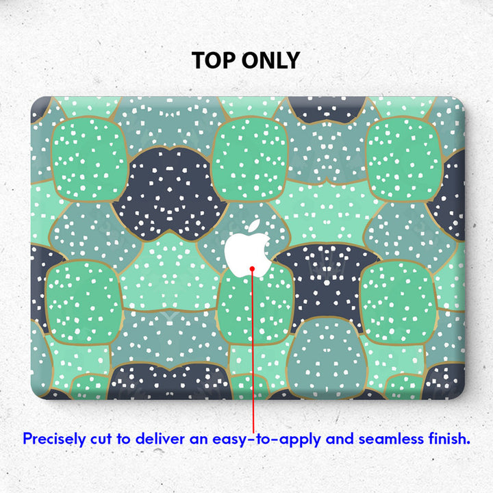 Laptop Skin for Apple MacBook - Greenish Dotted Art - SkinsLegend