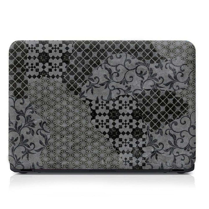 Full Panel Laptop Skin - Grey Different Shapes