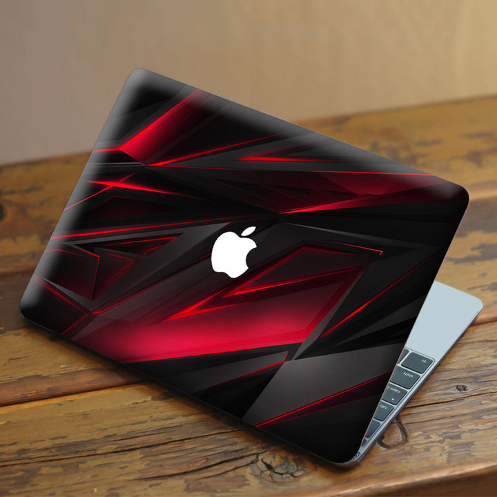 Laptop Skin for Apple MacBook - Grey Magenta 3D Art - SkinsLegend