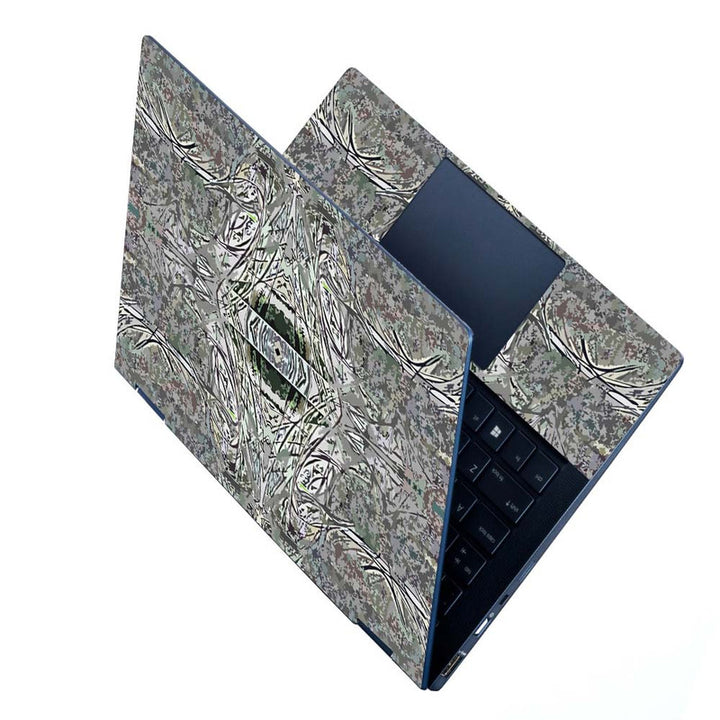 Full Panel Laptop Skin - Grey Patern Art