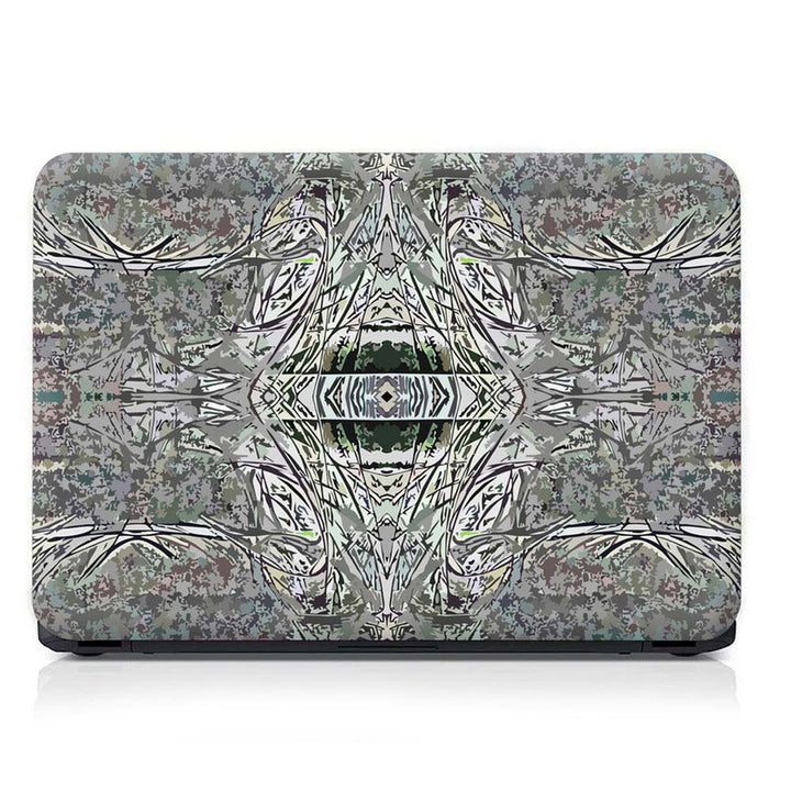 Full Panel Laptop Skin - Grey Patern Art