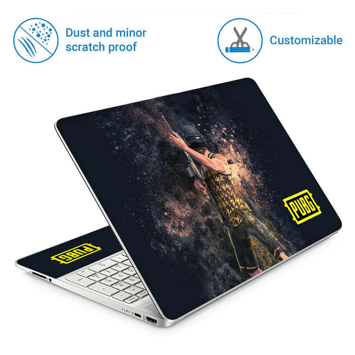 Full Panel Laptop Skin - Gun Fire Pubg