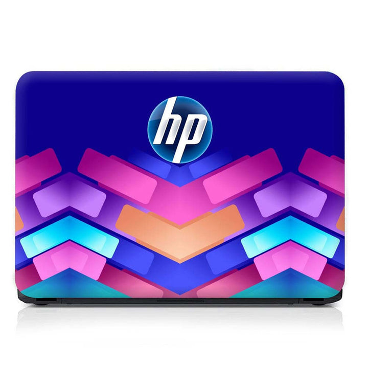 Full Panel Laptop Skin - HP Logo Multi Bricks