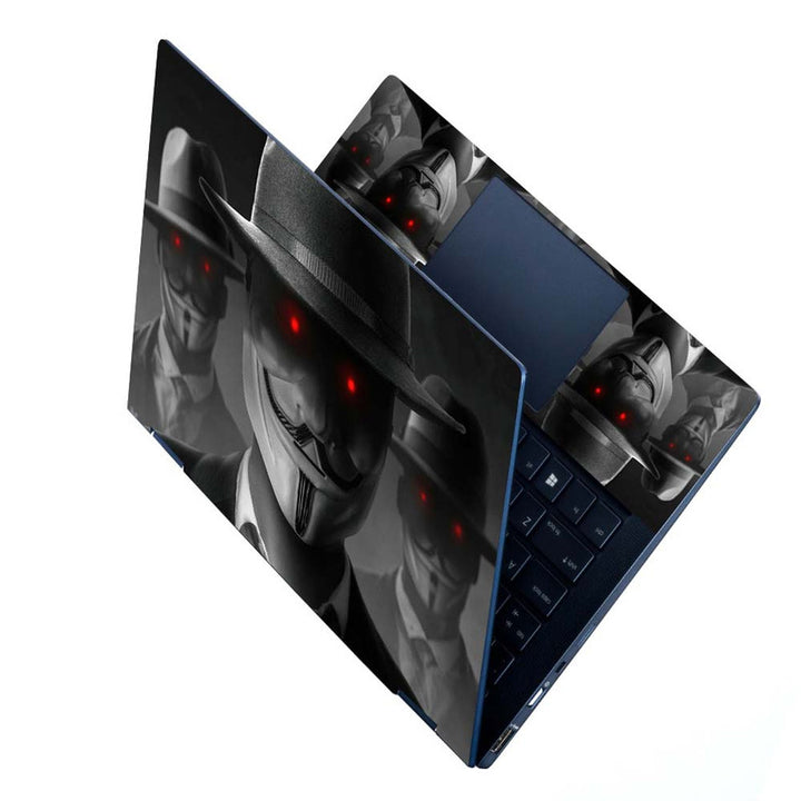 Full Panel Laptop Skin - Hacker Anonymous Evil