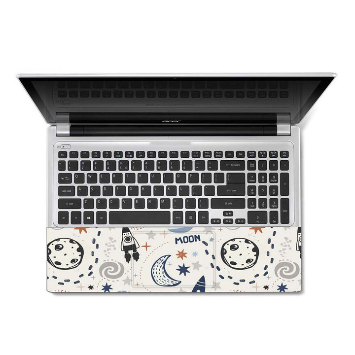 Full Panel Laptop Skin - Hello Space Moon