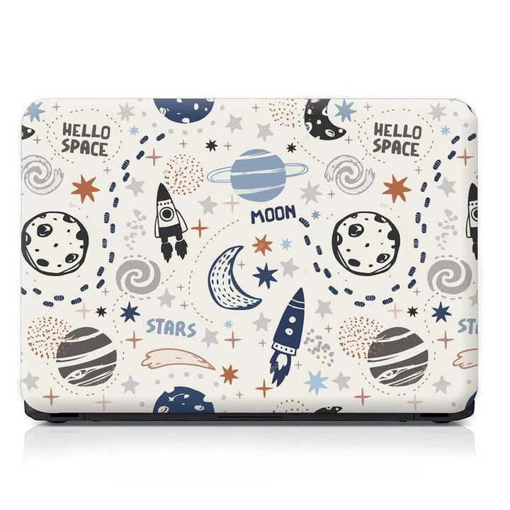 Full Panel Laptop Skin - Hello Space Moon