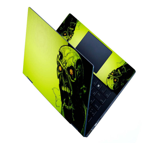 Full Panel Laptop Skin - Horror Green