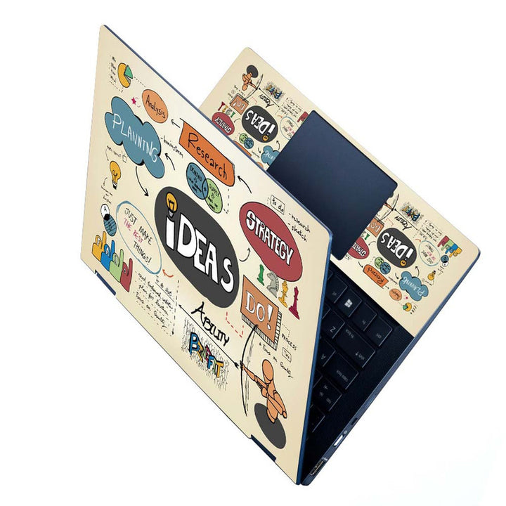 Full Panel Laptop Skin - Ideas Doodle