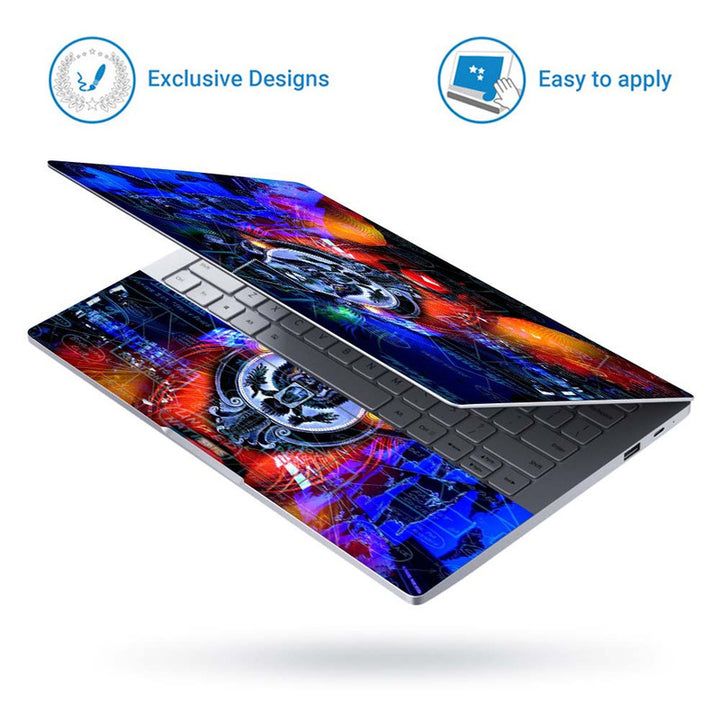 Full Panel Laptop Skin - Illuminati Eyes Blue