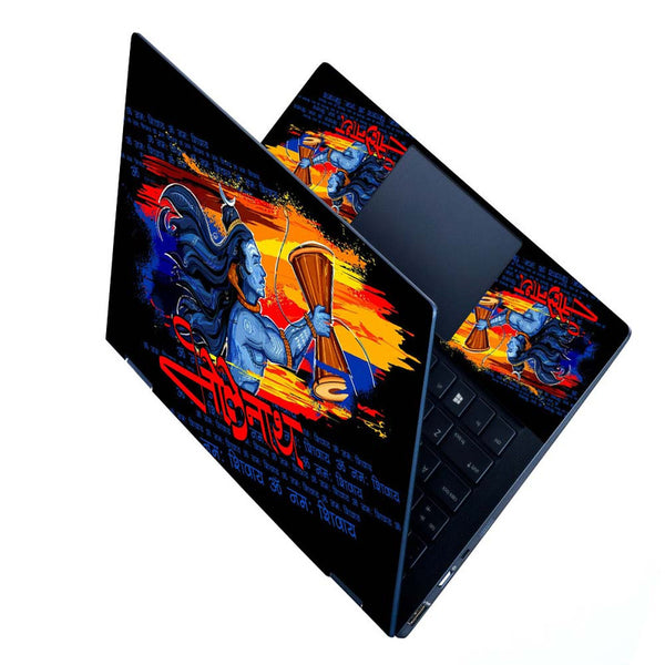 Full Panel Laptop Skin - Illustration of Lord Shiva