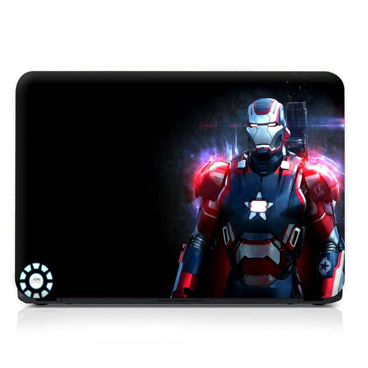 Full Panel Laptop Skin - Iron Man Suit Blue on Black