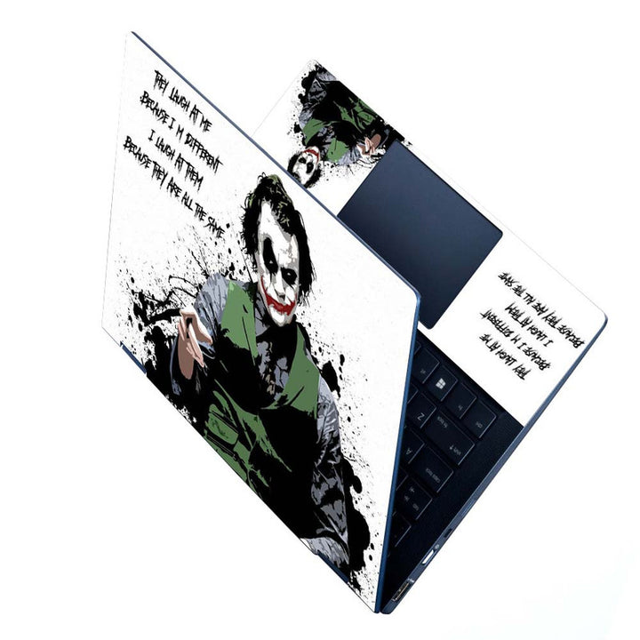 Full Panel Laptop Skin - Jocker Quotes I M Different