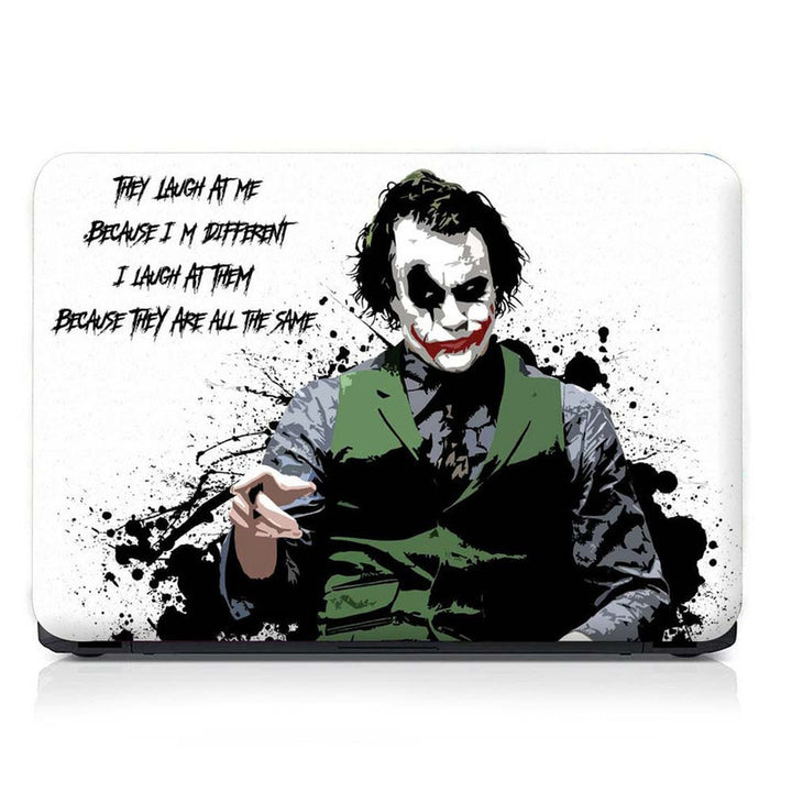 Full Panel Laptop Skin - Jocker Quotes I M Different