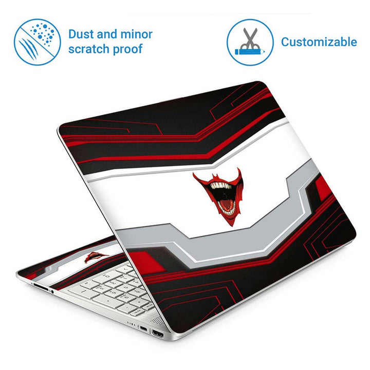 Full Panel Laptop Skin - Joker Smile Shield