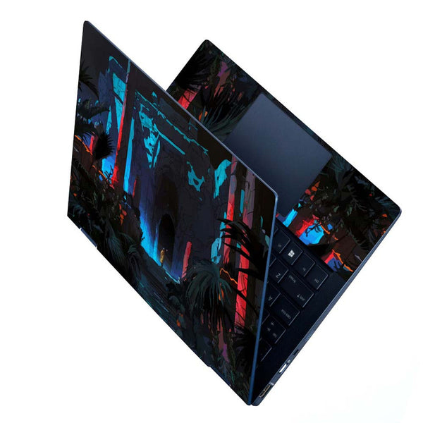 Full Panel Laptop Skin - Jungle Temple Art