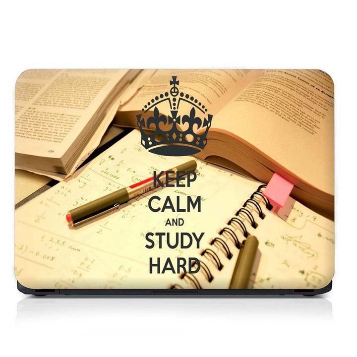 Full Panel Laptop Skin - Keep Calm Study Hard