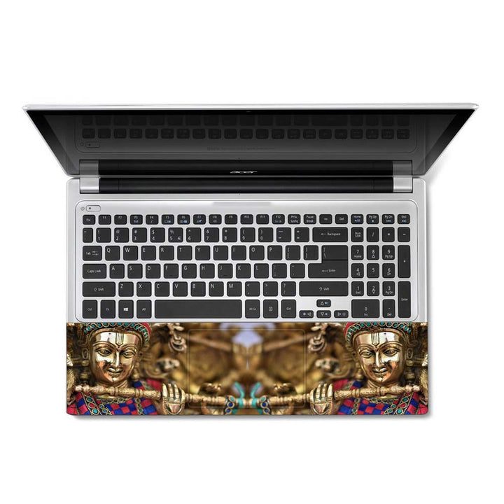 Full Panel Laptop Skin - Krishna Metal