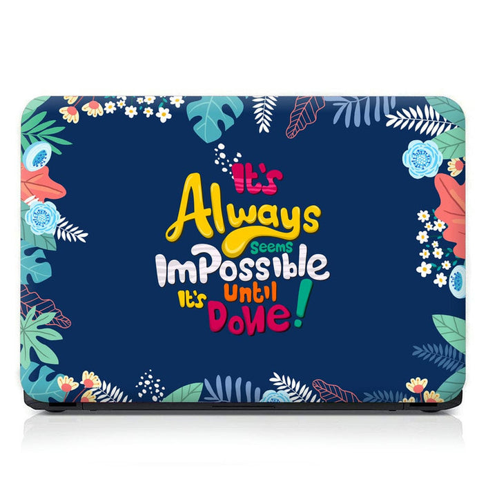 Laptop Skin - Always Impossible Floral