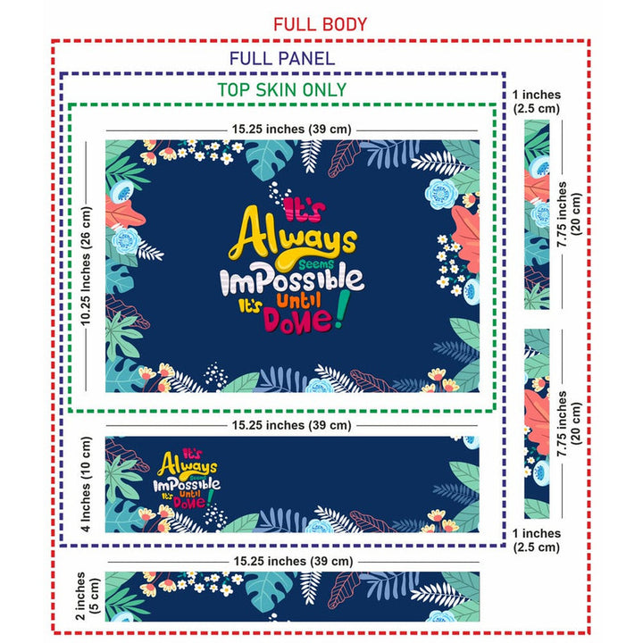 Laptop Skin - Always Impossible Floral