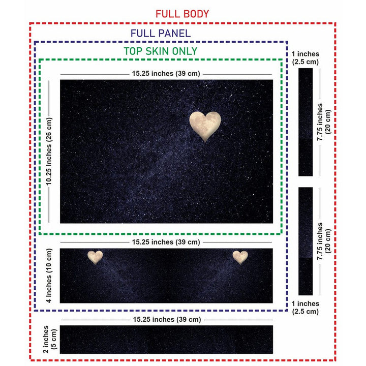 Laptop Skin - Love Symbol In Space