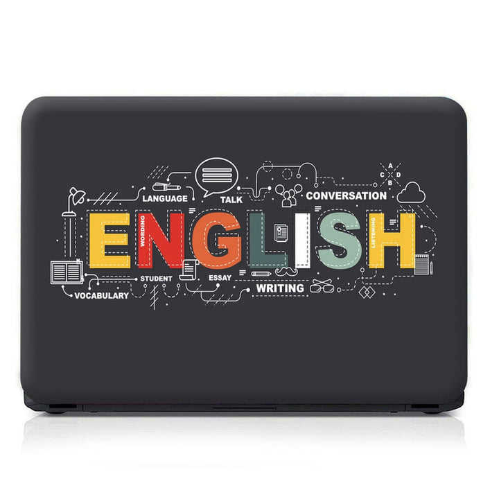 Laptop Skin - English Black