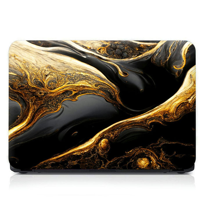 Laptop Skin - Golden Black Sea View