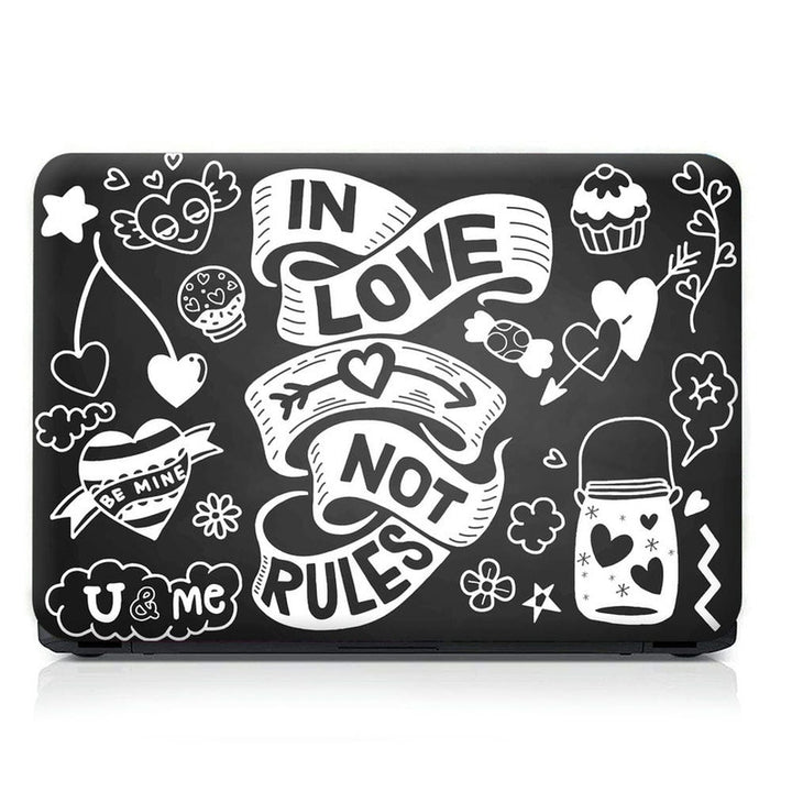 Laptop Skin - I Love Not Rules Black