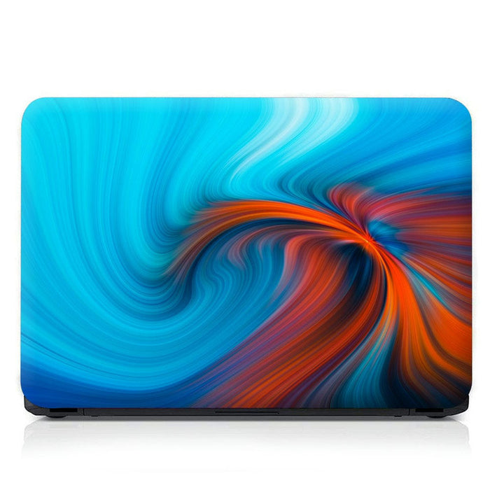 Laptop Skin - Orange Blue Swirl