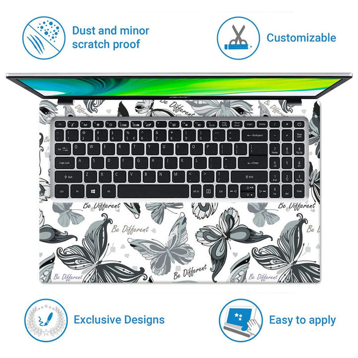 Laptop Skin - Be Different Butterfly