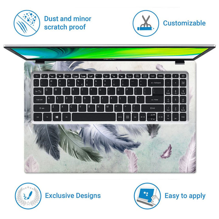 Laptop Skin - Feather Art