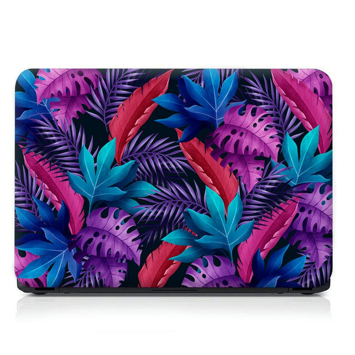 Laptop Skin - Pink Leaves Floral