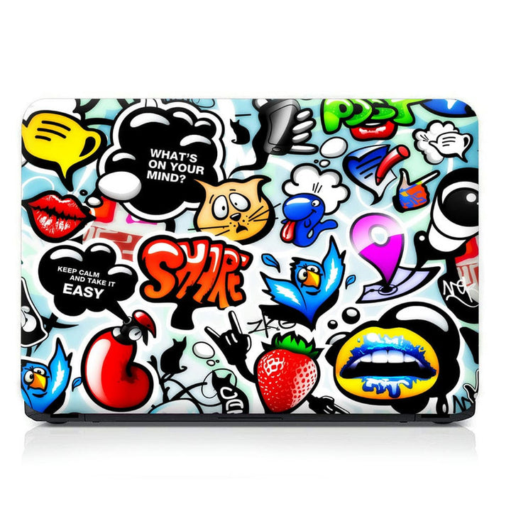 Laptop Skin - Share Sticker Bomb