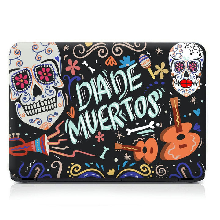 Laptop Skin - Skull Muertos Art Brown