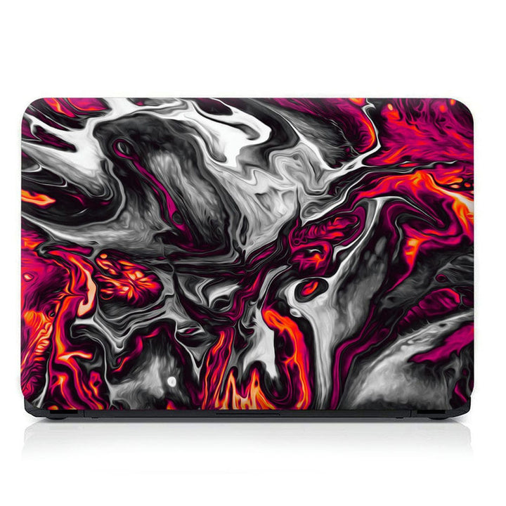 Laptop Skin - Yellow Pink White Lava Design