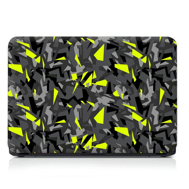 Laptop Skin - Yellow Sparkle on Black Grey