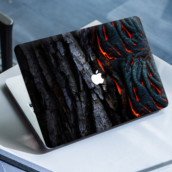 Laptop Skin for Apple MacBook - Lava Wooden Design - SkinsLegend