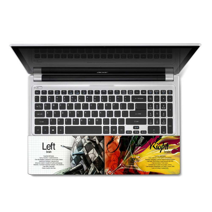 Full Panel Laptop Skin - Left Right Brain Illustration