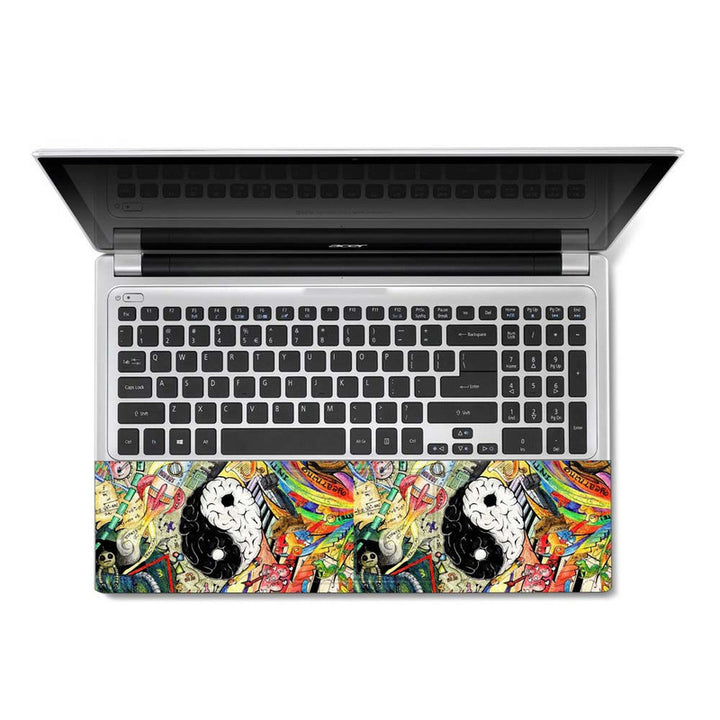 Full Panel Laptop Skin - Left Right Mind Art