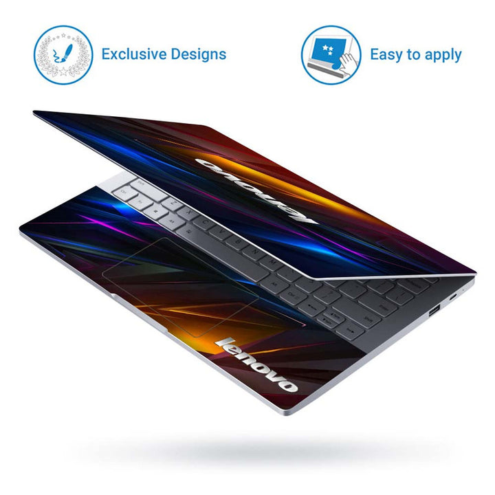 Full Panel Laptop Skin - Lenovo 3D Multi Abstract