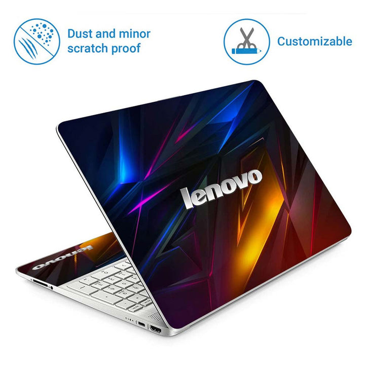 Full Panel Laptop Skin - Lenovo 3D Multi Abstract