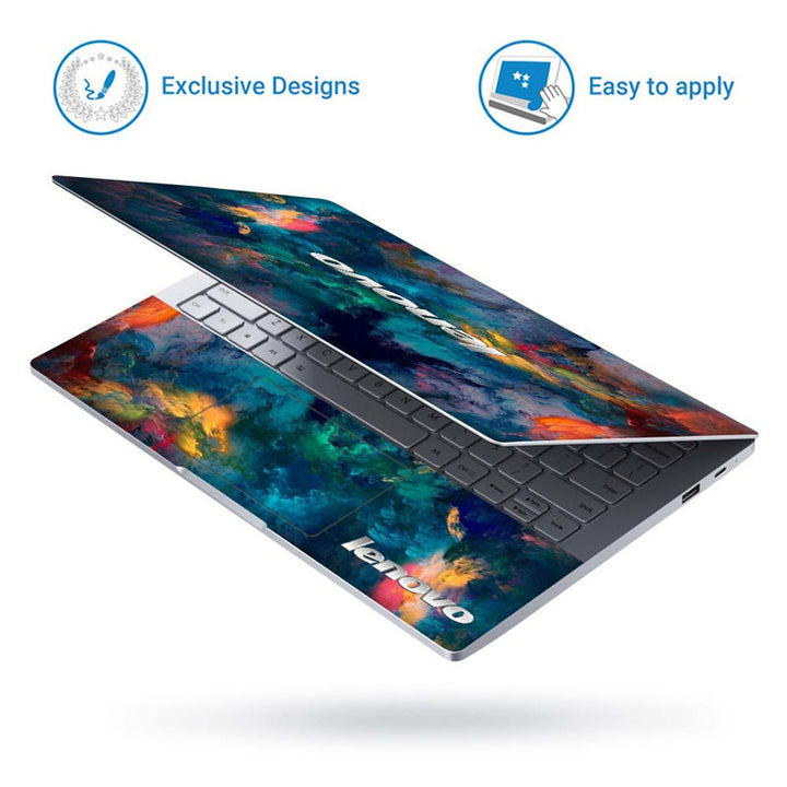 Full Panel Laptop Skin - Lenovo Blue Smoke