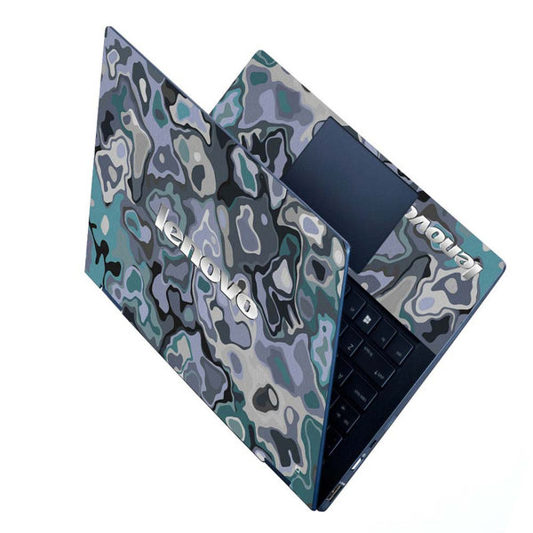 Full Panel Laptop Skin - Lenovo Green Tone Camouflage