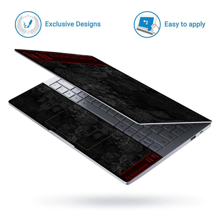 Full Panel Laptop Skin - Lenovo Red Watermark