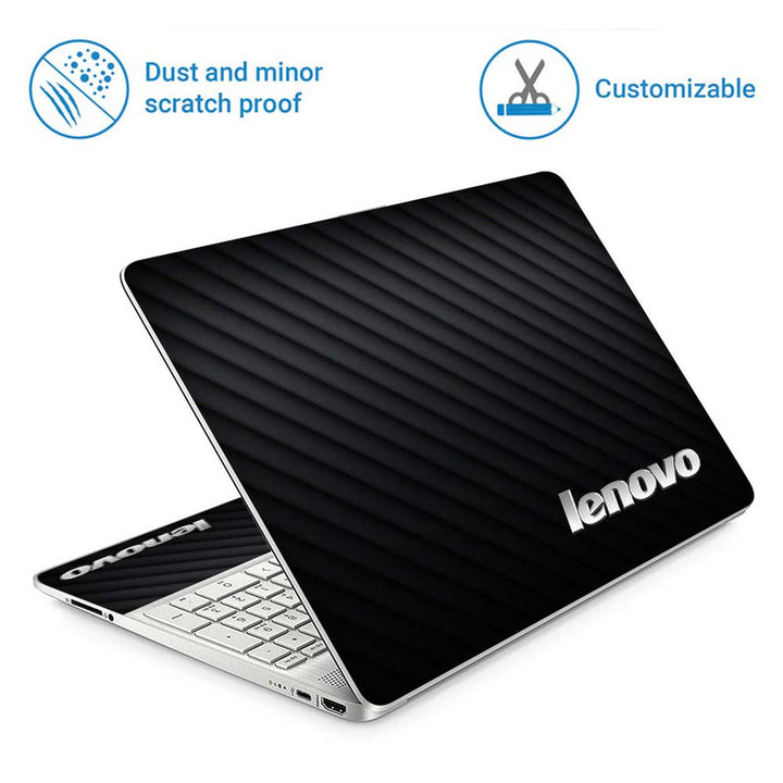 Full Panel Laptop Skin - Lenovo on 3D Black