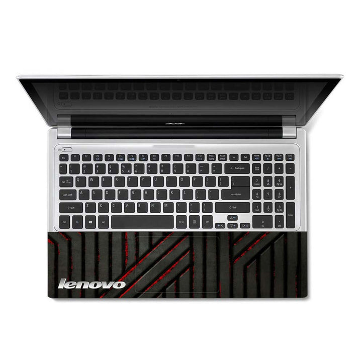 Full Panel Laptop Skin - Lenovo on Black Bars