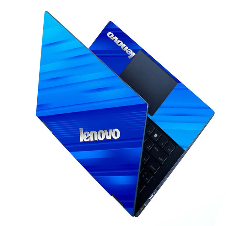 Full Panel Laptop Skin - Lenovo on Sharp Blue