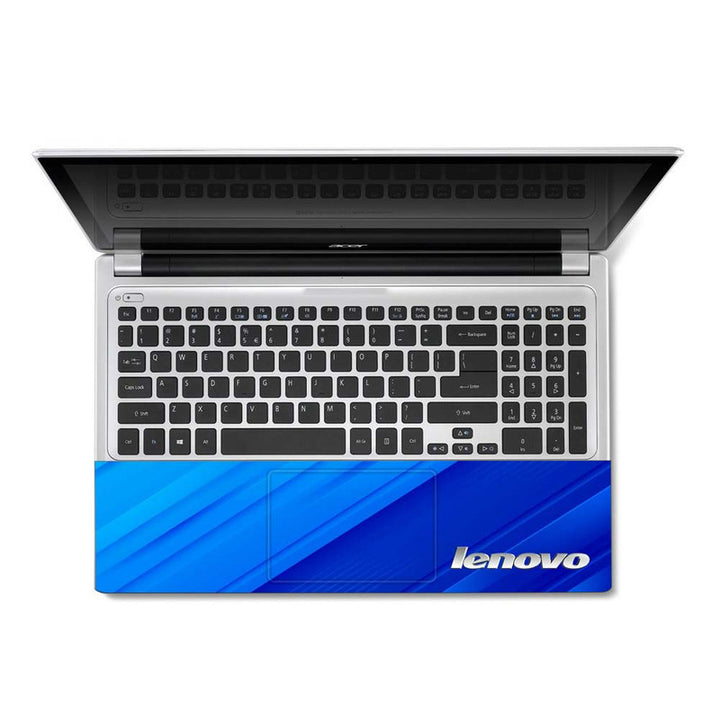 Full Panel Laptop Skin - Lenovo on Sharp Blue